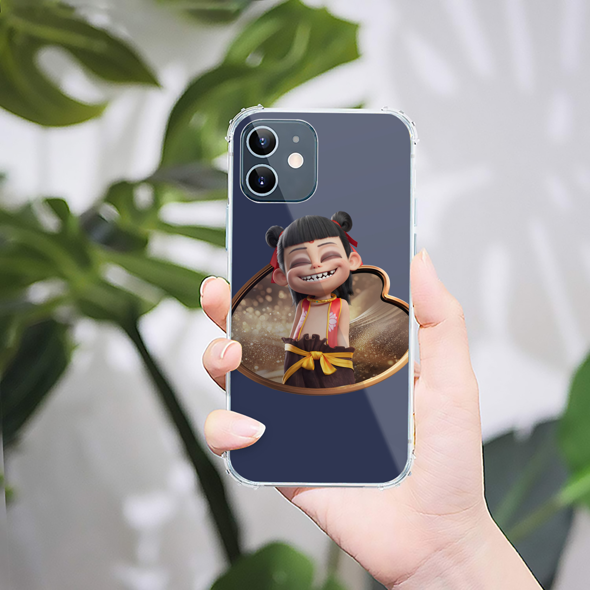 （画像用） Ne Zha 2 ナタ 魔童の大暴れ 【iPhone 12シリーズ対応】透明スマホケース（クリアソフトケース）